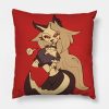 Helluva Boss Loona Throw Pillow Official Helluva Boss Merch Store