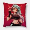 Human Loona Helluva Boss Throw Pillow Official Helluva Boss Merch Store