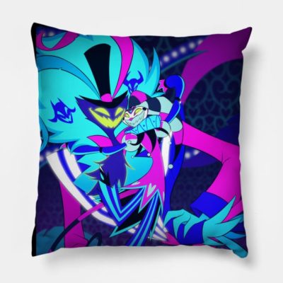 Helluva Boss Fizzarolli Asmodeus Throw Pillow Official Helluva Boss Merch Store