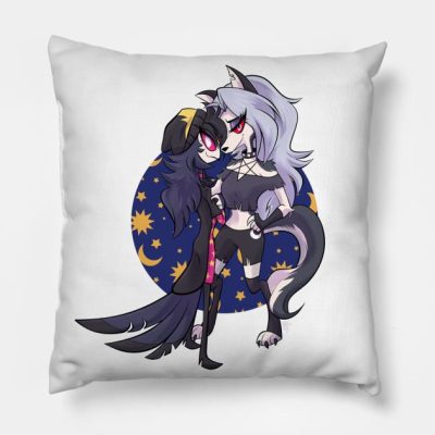 Loona And Octavia Throw Pillow Official Helluva Boss Merch Store