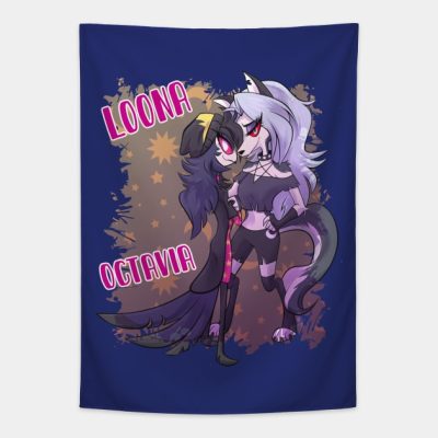 Loona And Octavia V2 Tapestry Official Helluva Boss Merch Store