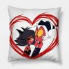 Moxxie And Millie Helluva Boss Throw Pillow Official Helluva Boss Merch Store