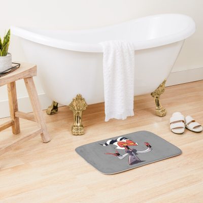 Helluva Boss Moxxie Bath Mat Official Helluva Boss Merch Store