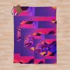 Loona Helluva Boss Synthwave Throw Blanket Official Helluva Boss Merch Store