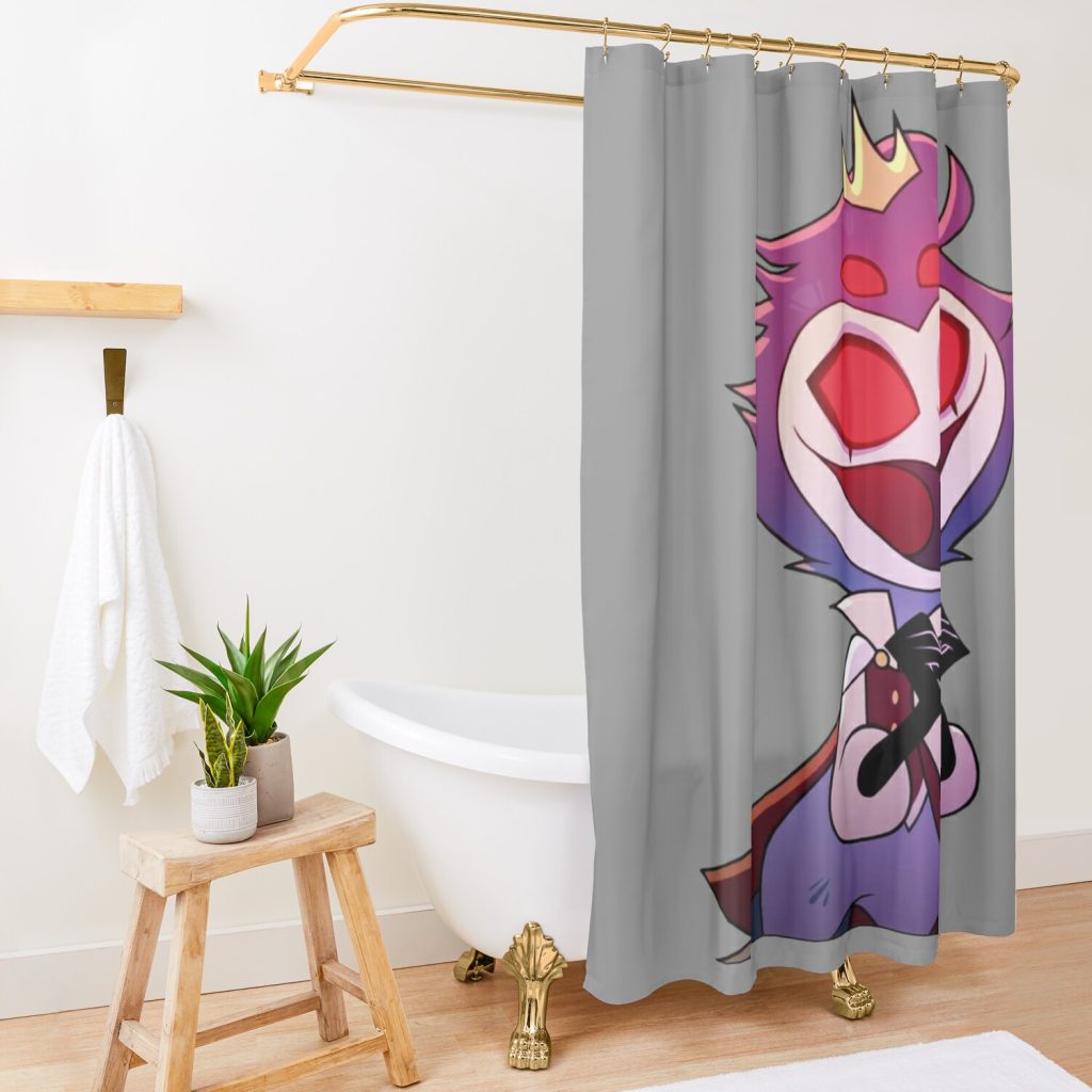 Helluva Boss Stolas Shower Curtain Official Helluva Boss Merch Store