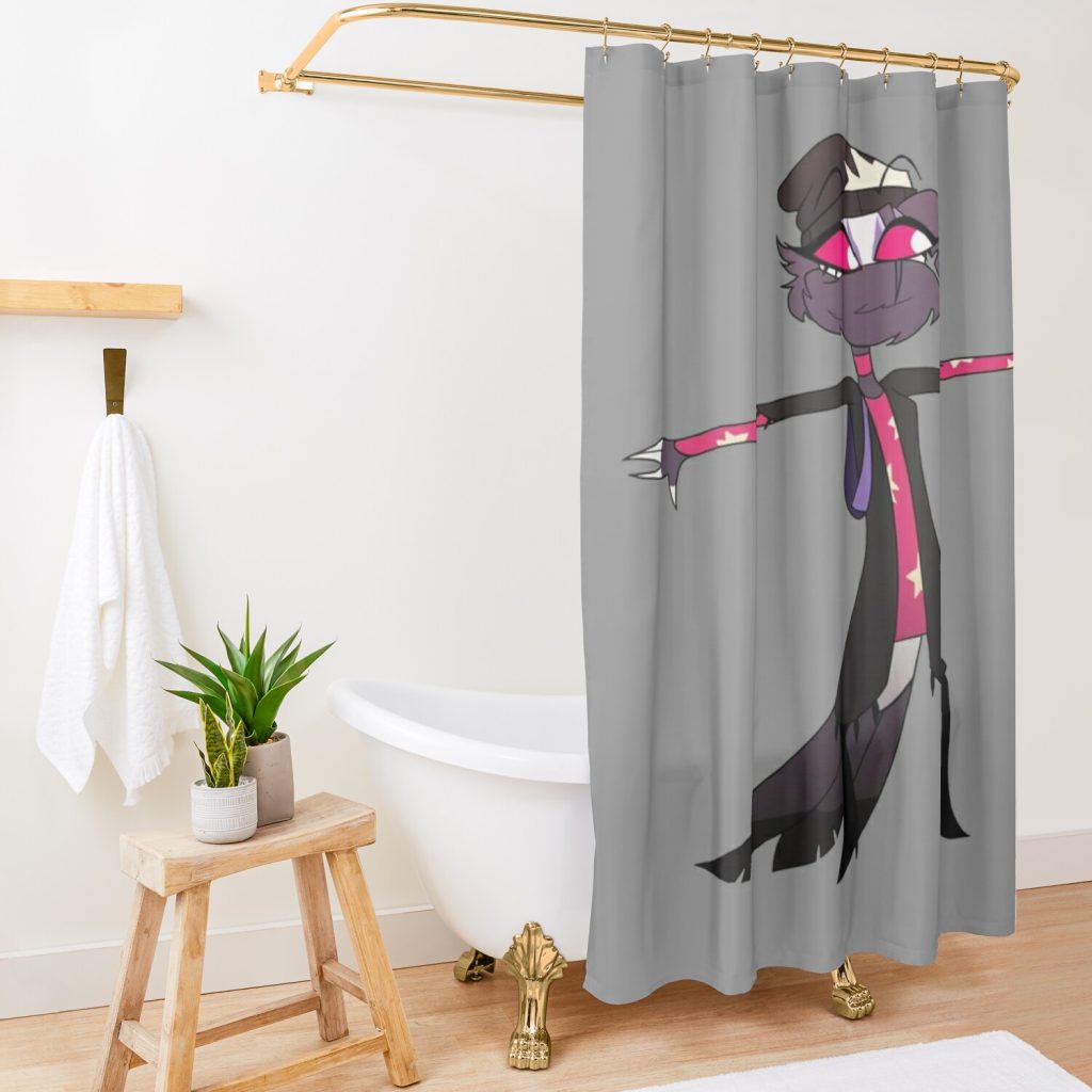 Helluva Boss Octavia Shower Curtain Official Helluva Boss Merch Store