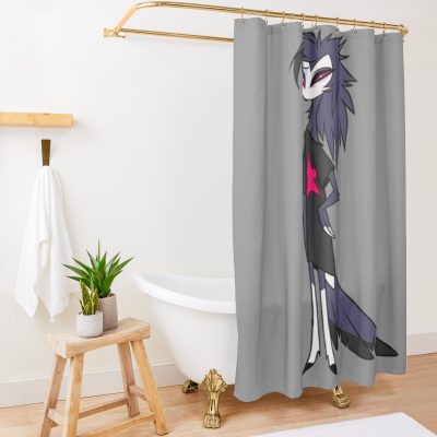 Helluva Boss Octavia Shower Curtain Official Helluva Boss Merch Store