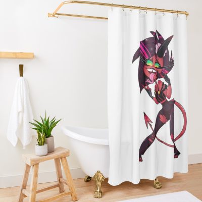 Helluva Boss - Millie Shower Curtain Official Helluva Boss Merch Store