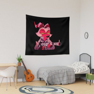 Helluva Boss Moxxie Tapestry Official Helluva Boss Merch Store