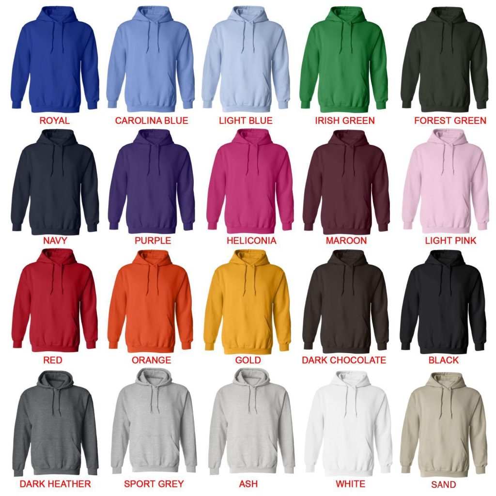 hoodie color chart 1 - Helluva Boss Merchandise