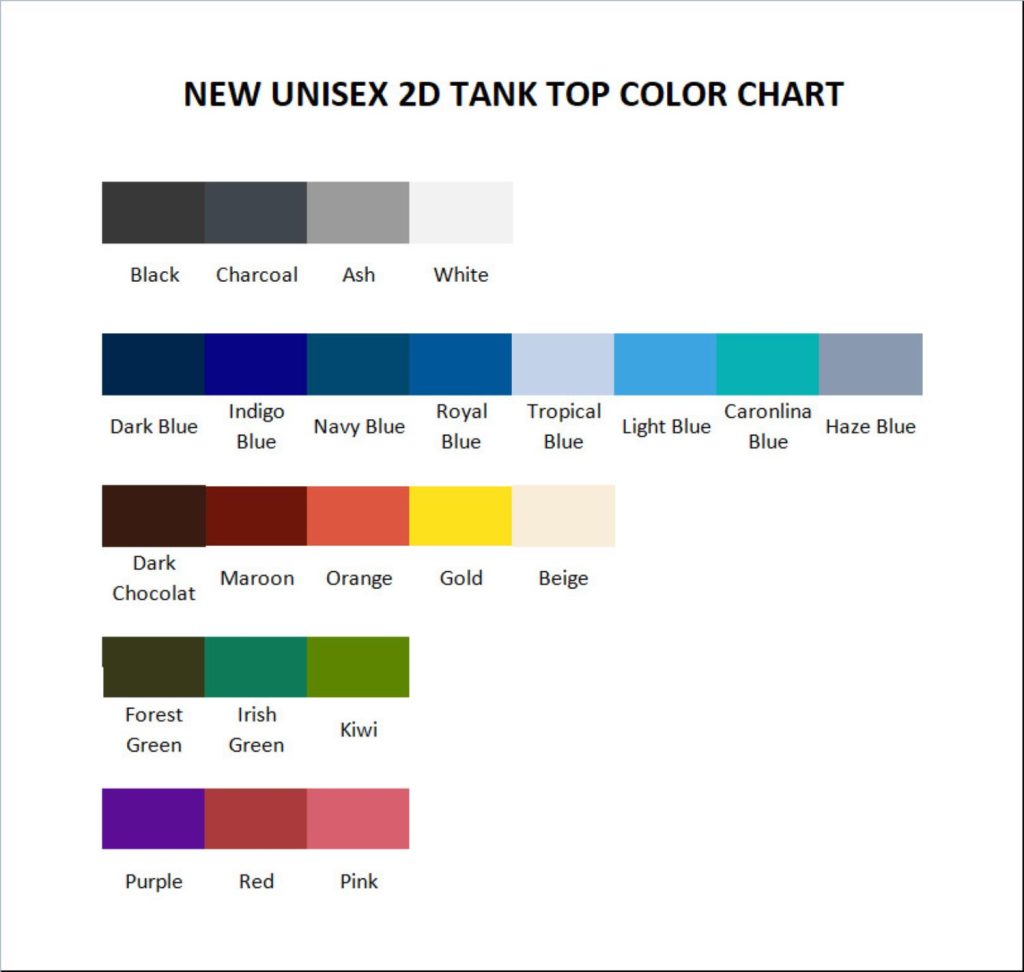 tank top color chart 1 - Helluva Boss Merchandise